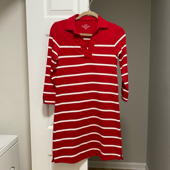 Vineyard Vines Red and White Striped Dress - Picture 7 of 9